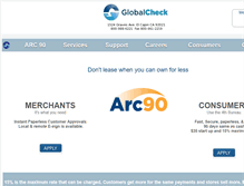 Tablet Screenshot of globalcheck.com